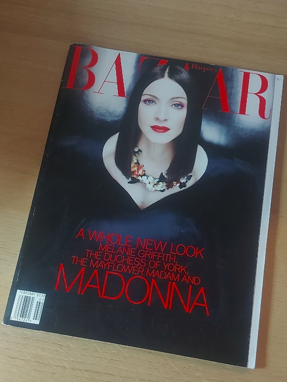 Vintage February 1999 issue of Harper's Bazaar magazine